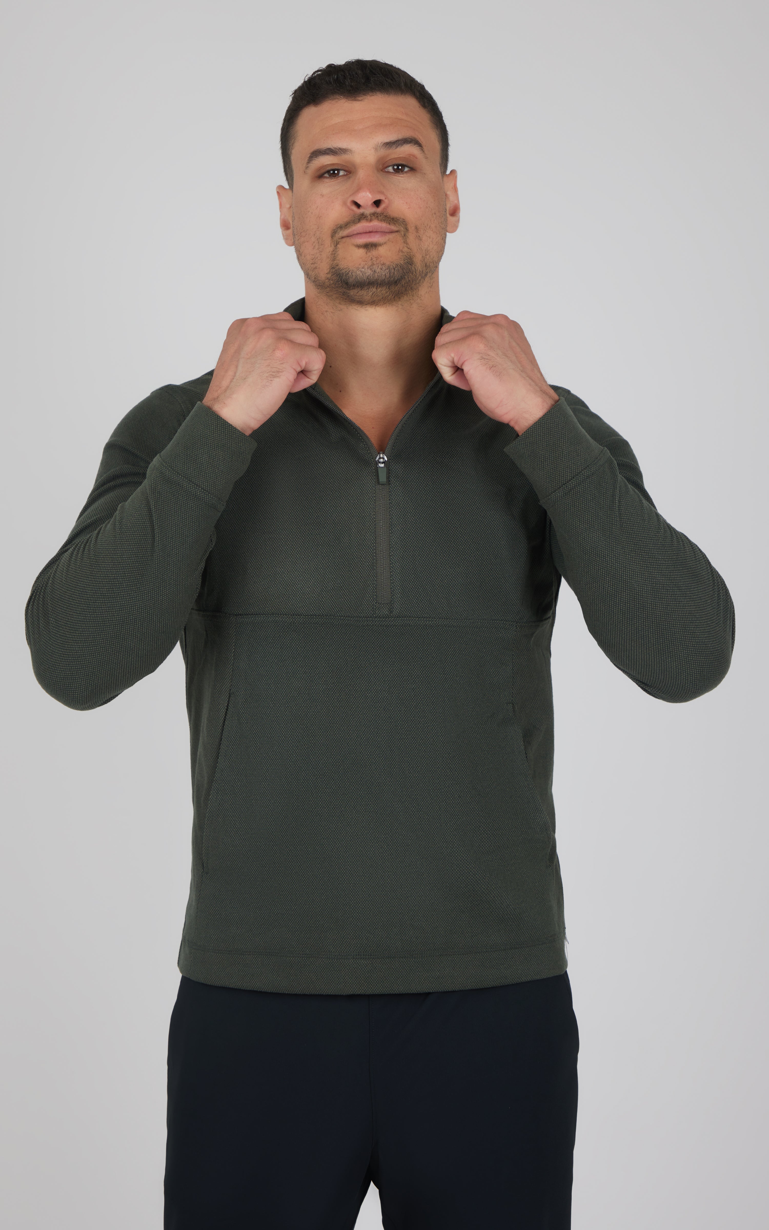 Mens Softlite Everyday Half Zip Top - Our Ocean Core Story - 90 Degree by Reflex