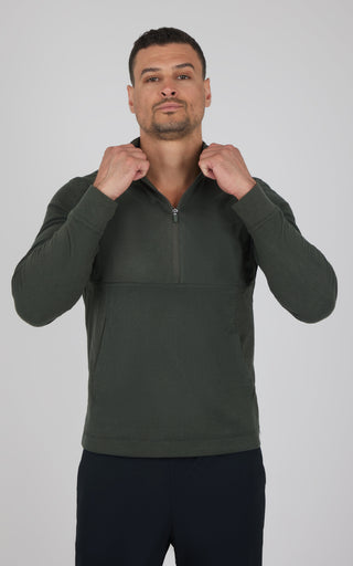 Mens Softlite Everyday Half Zip Top - Our Ocean Core Story - 90 Degree by Reflex