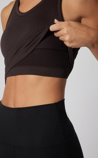 2 PK Racerback Tank with Built in  Bra - Our Petal Tone Story - 90 Degree by Reflex