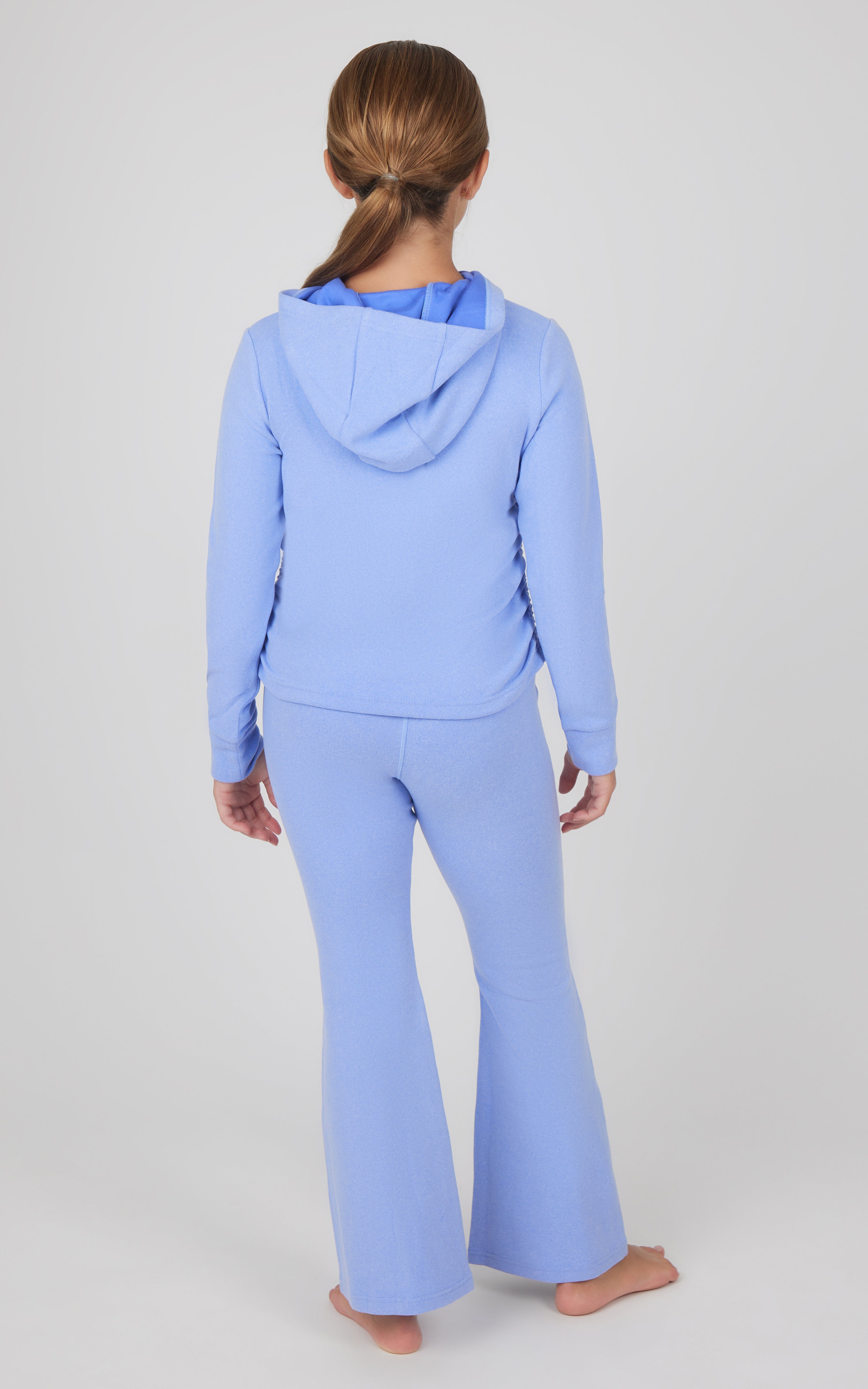 Girls 2 PC Hoodie and Flared Leg Pant - 90 Degree by Reflex