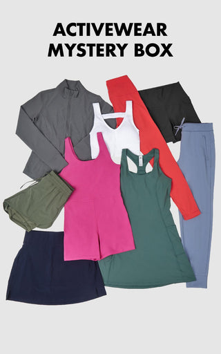 9 for $99.00 Activewear Mystery Box Bundle - 90 Degree by Reflex