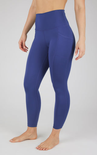 Lux Elastic Free High Waist Side Pocket 7/8 Ankle - 90 Degree by Reflex