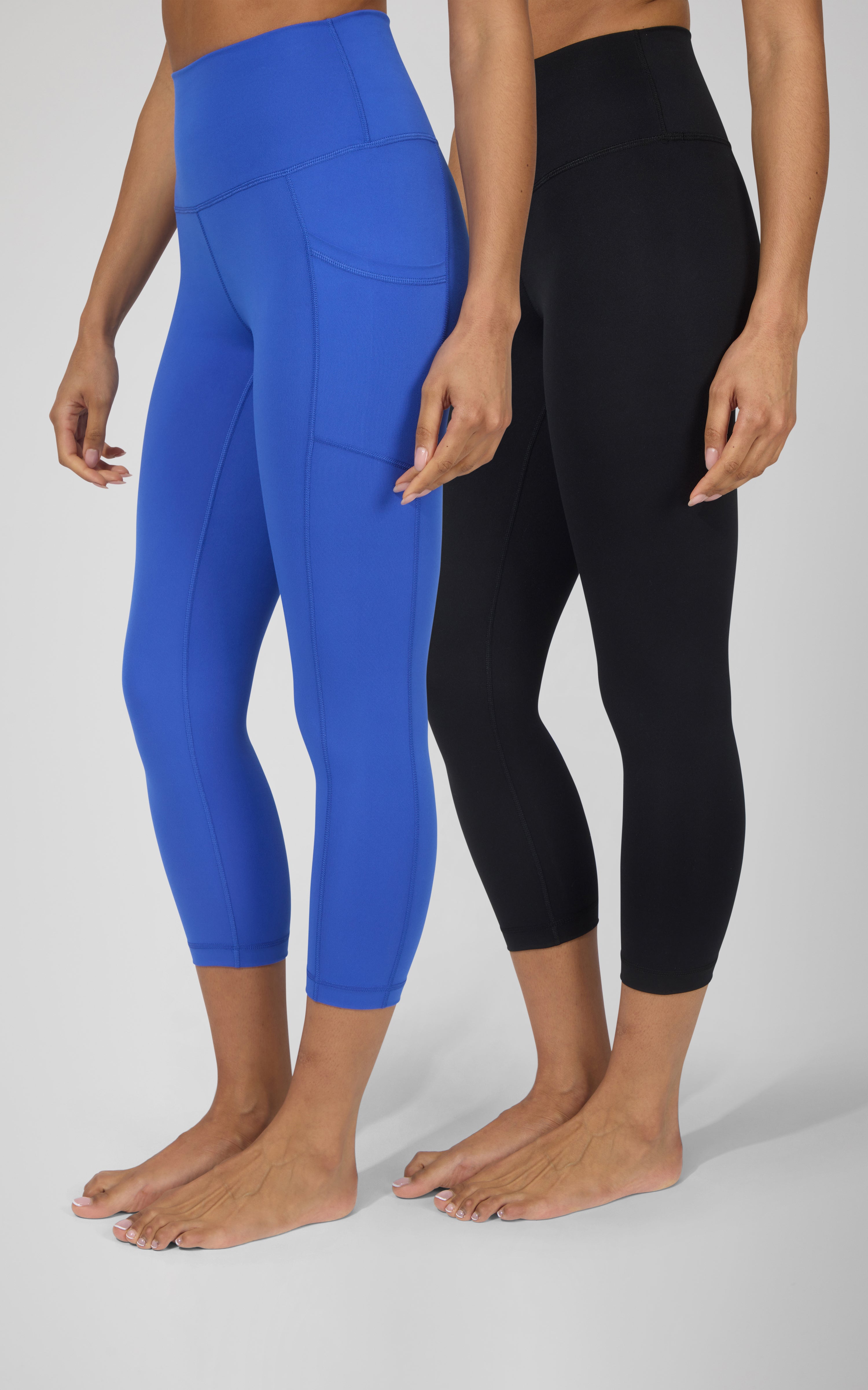 2 PK Interlock Side Pocket and Everyday Capris - 90 Degree by Reflex