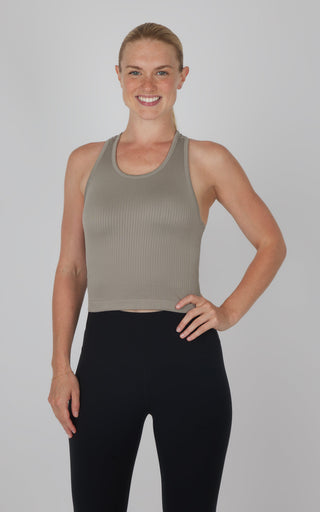 2 PK Racerback Tank with Built in  Bra - Our Petal Tone Story - 90 Degree by Reflex