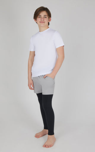 Boys 2 PK Running Short and Legging - 90 Degree by Reflex