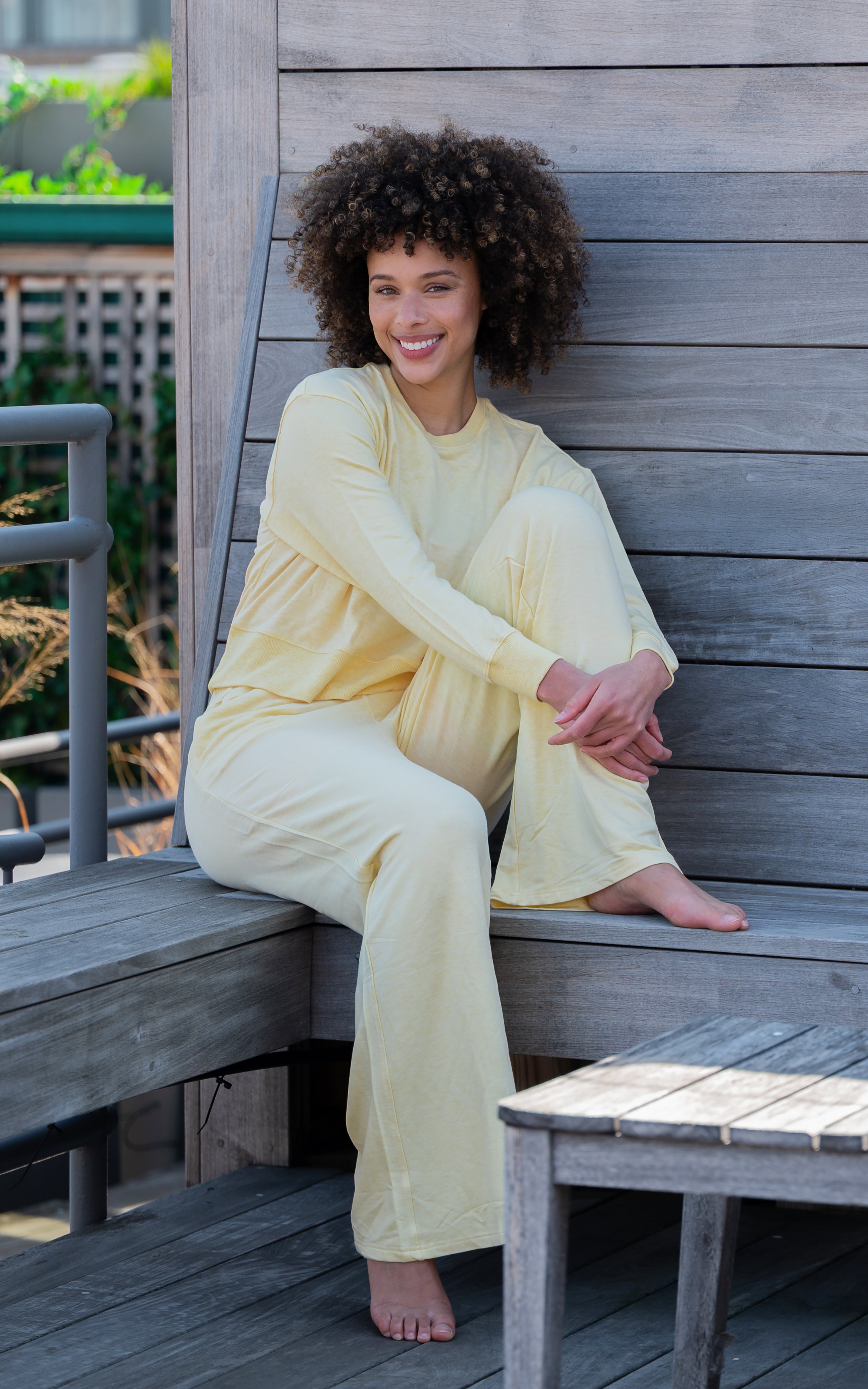 Modal Terry Englewood Relaxed Wide Pant w/ Inner Drawcord