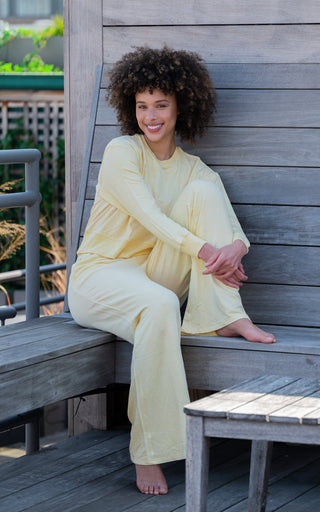 Modal Terry Relaxed Wide Pant - 90 Degree by Reflex