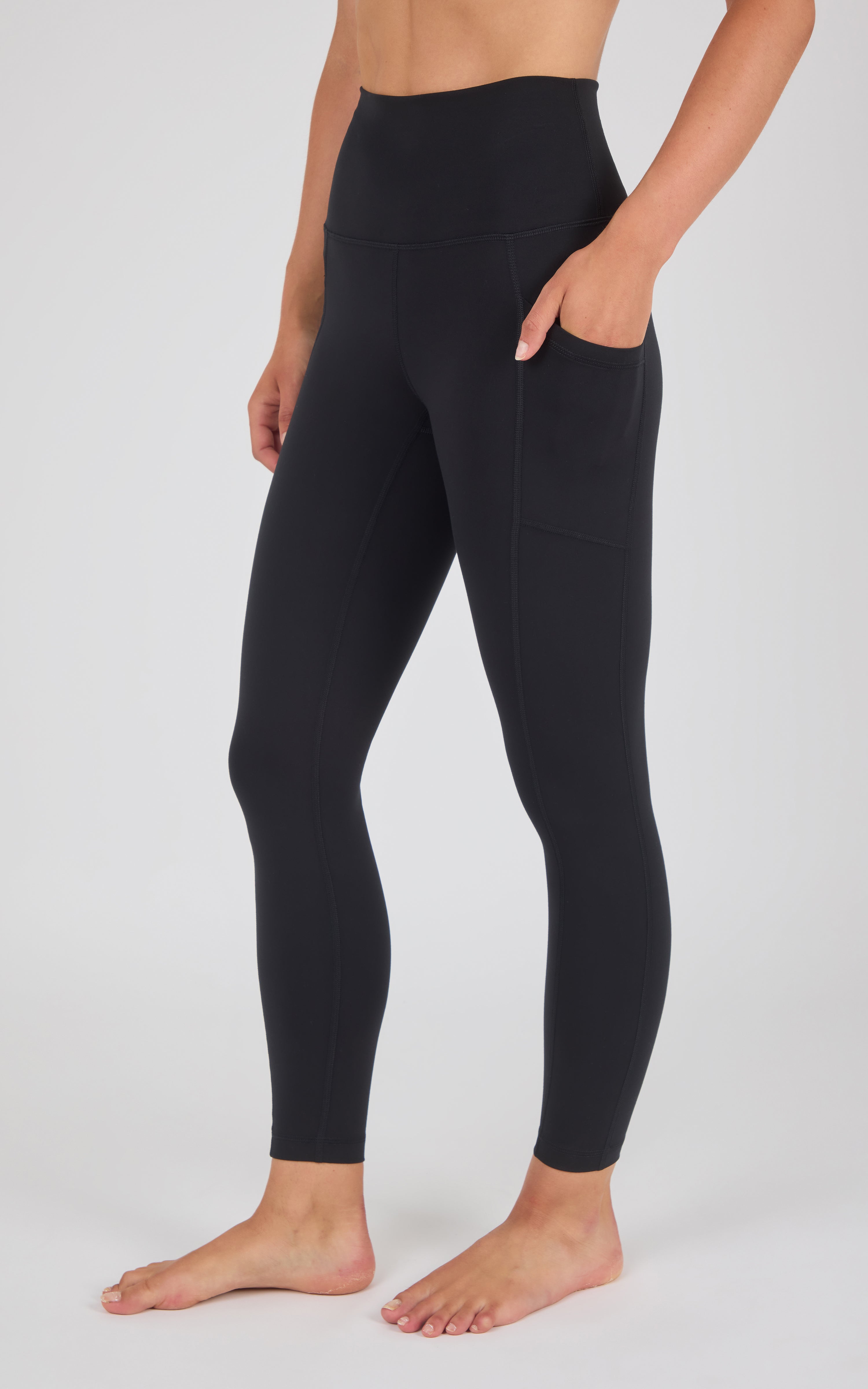 Wonderlink Tribeca Elastic Free Hi Rise Side Pocket Ankle Tight and Everyday Elastic Free Waistband Hi Rise - 90 Degree by Reflex