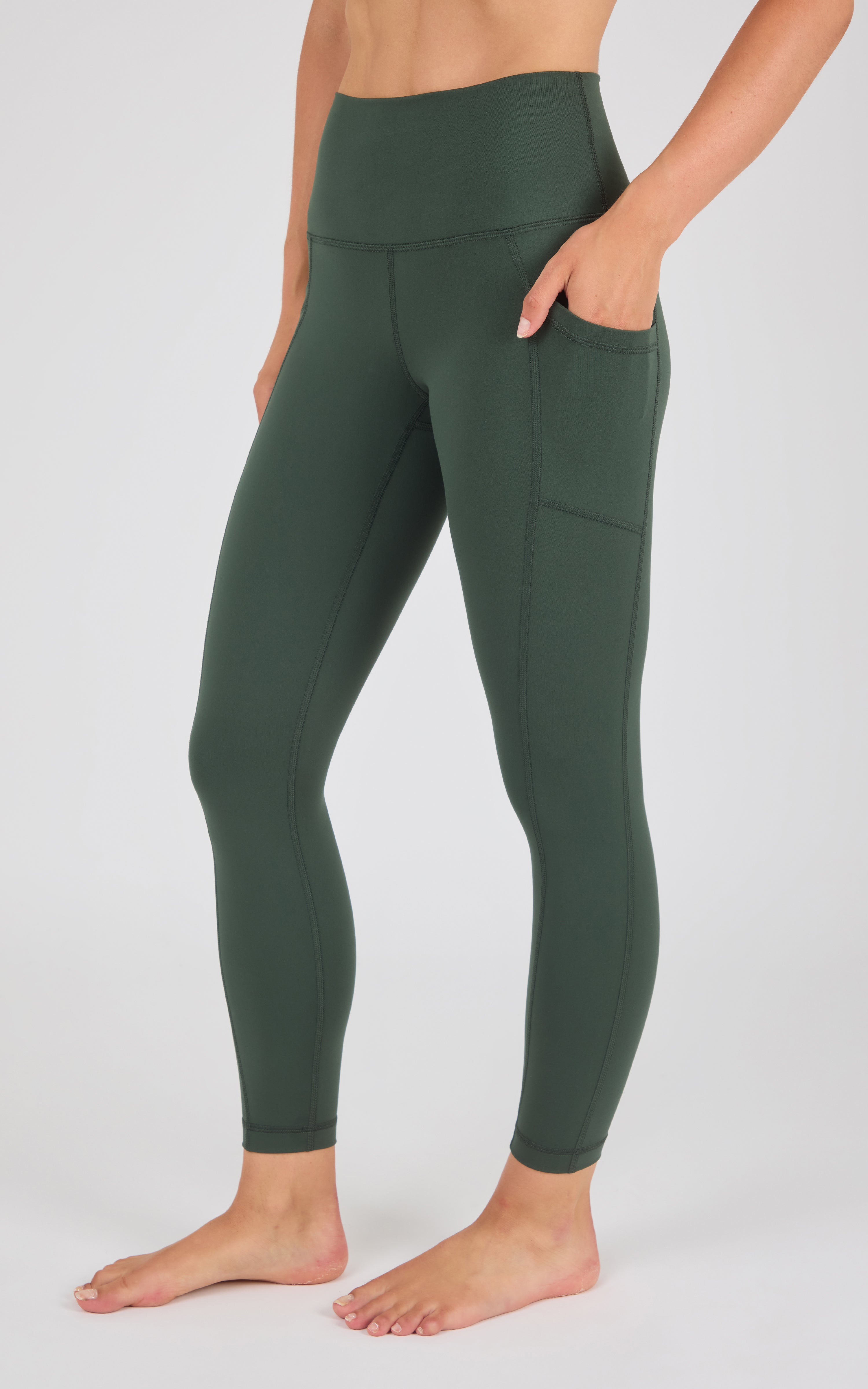 Wonderlink Tribeca Elastic Free Hi Rise Side Pocket Ankle Tight and Everyday Elastic Free Waistband Hi Rise - 90 Degree by Reflex