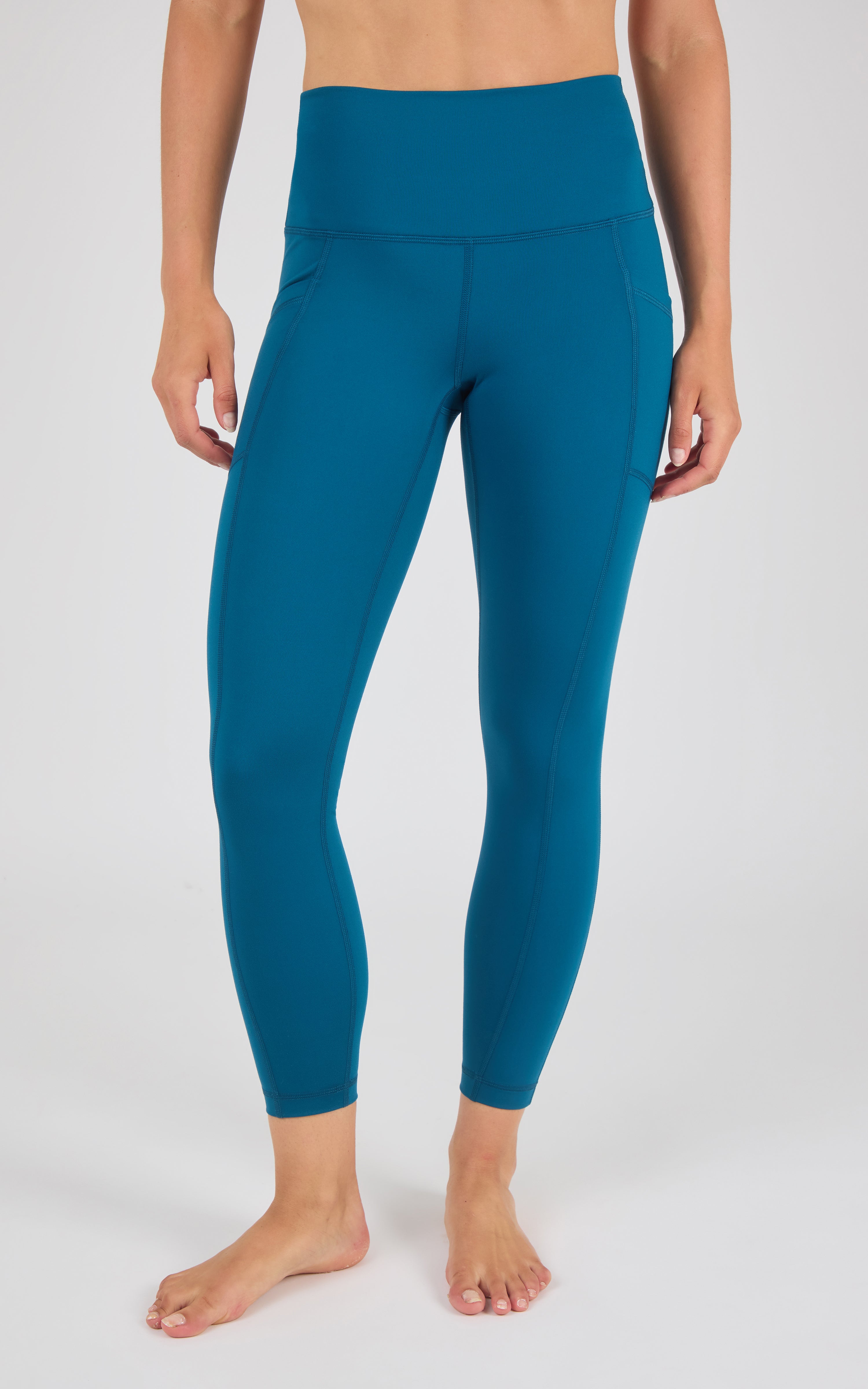 Wonderlink Tribeca Elastic Free Hi Rise Side Pocket Ankle Tight and Everyday Elastic Free Waistband Hi Rise - 90 Degree by Reflex