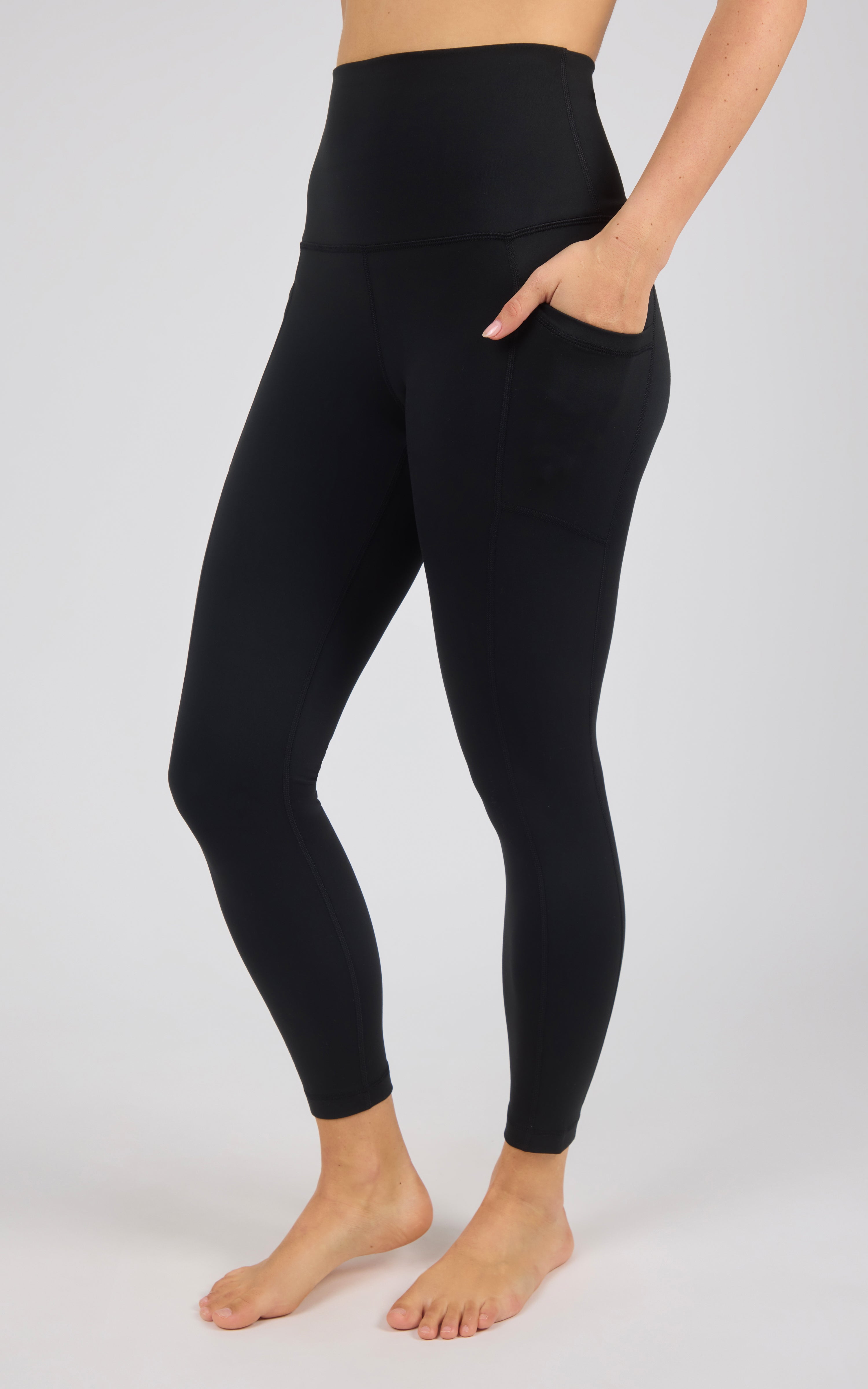 Wonderlink Tribeca Elastic Free Super High Waist Side Pocket Ankle Legging - 90 Degree by Reflex