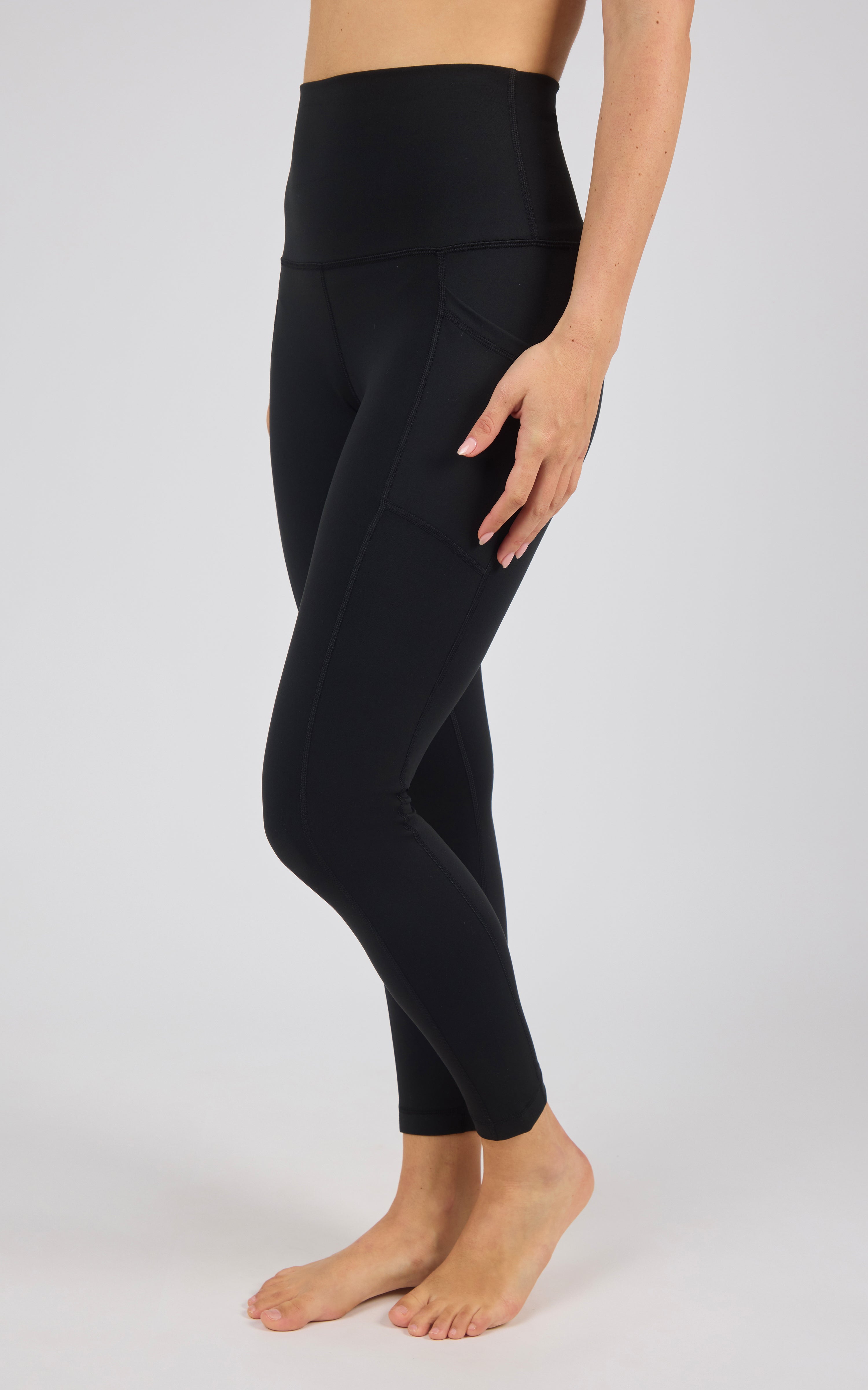Wonderlink Tribeca Elastic Free Super High Waist Side Pocket Ankle Legging - 90 Degree by Reflex