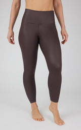 Interlink Faux Leather High Waist Cire 7/8 Ankle - 90 Degree by Reflex