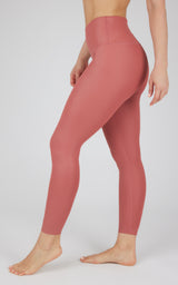 Interlink Faux Leather High Waist Cire 7/8 Ankle - 90 Degree by Reflex