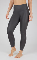 Interlink Faux Leather High Waist Cire 7/8 Ankle - 90 Degree by Reflex