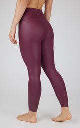 Interlink Faux Leather High Waist Cire 7/8 Ankle - 90 Degree by Reflex