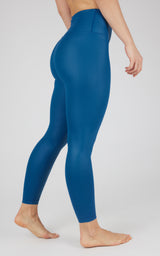 Interlink Faux Leather High Waist Cire 7/8 Ankle - 90 Degree by Reflex