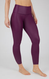 Interlink Faux Leather High Waist Cire 7/8 Ankle - 90 Degree by Reflex