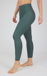 Interlink Faux Leather High Waist Cire 7/8 Ankle - 90 Degree by Reflex