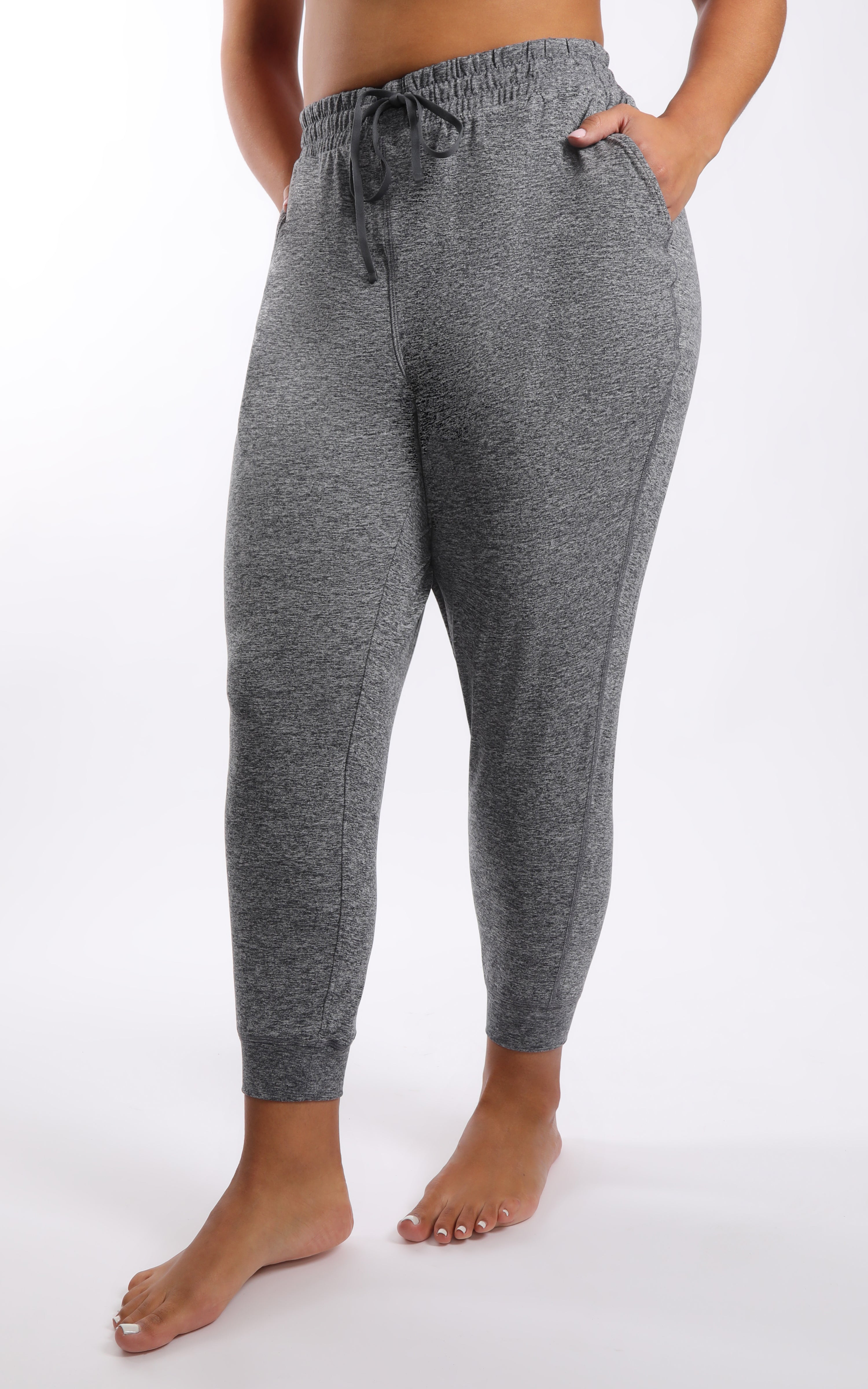 Plus Slim Ankle Jogger with Side Pockets