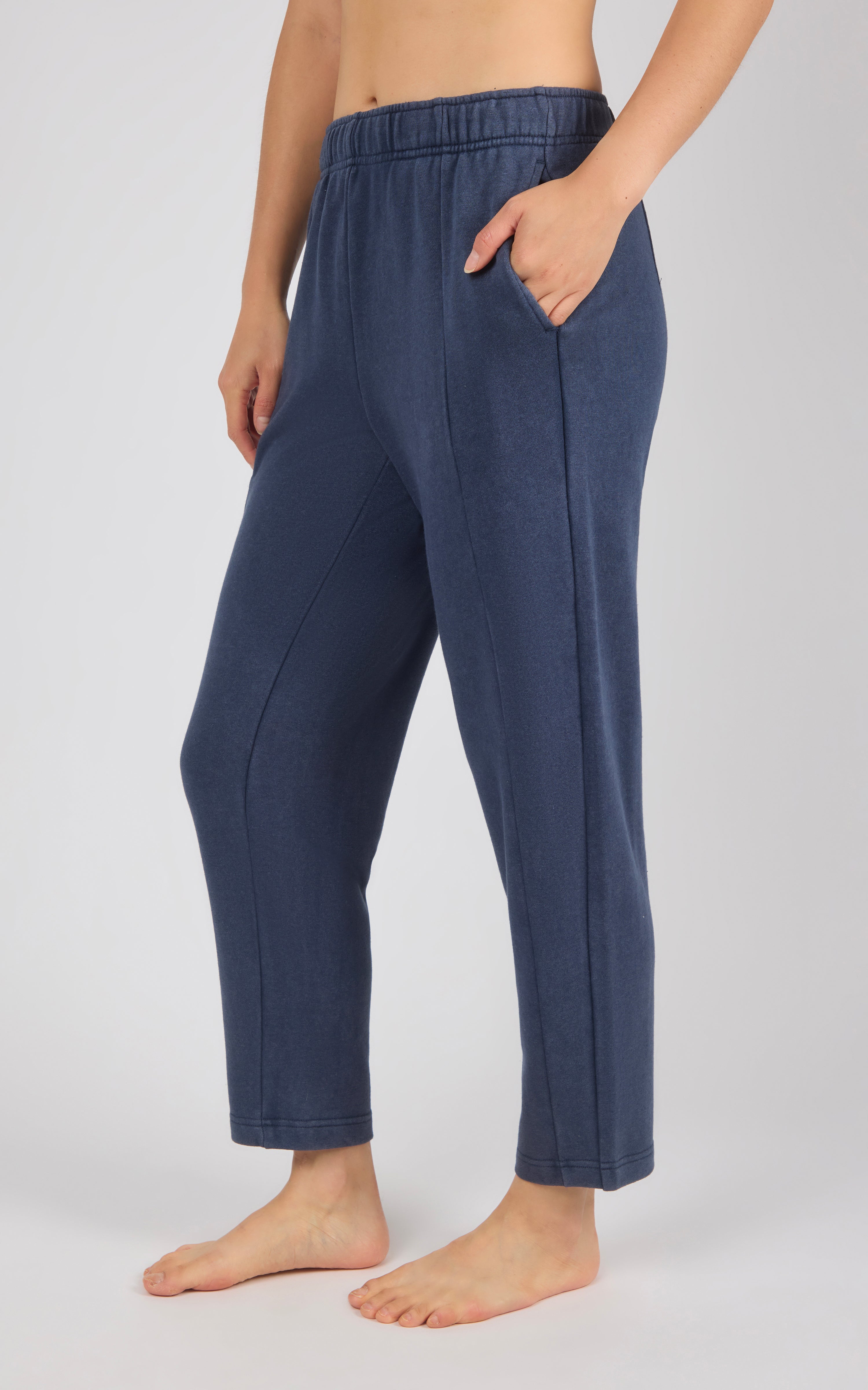 Loop Terry Stonewash Summit Way 7/8 Tapered Pant - 90 Degree by Reflex