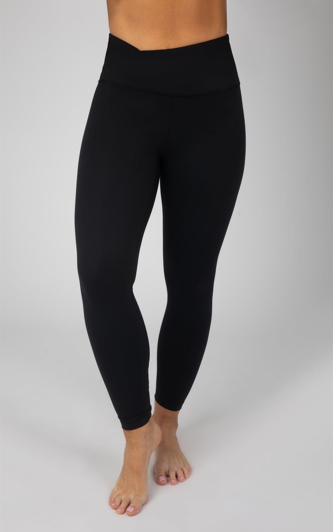 Lux Nola Crossover Waist Ankle Legging - AY74979 – 90 Degree by Reflex