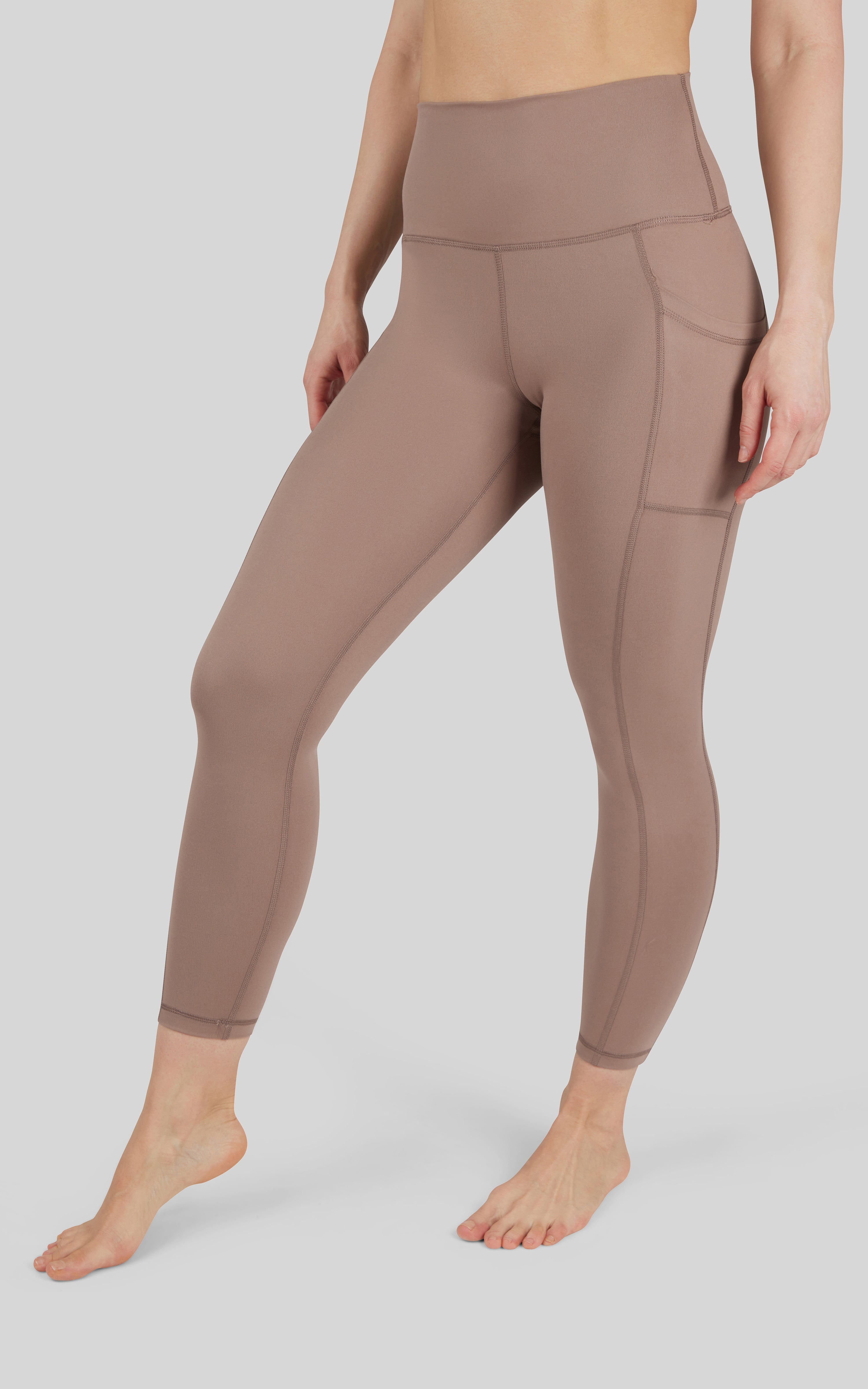 Lux Elastic Free High Waist Side Pocket 7/8 Ankle