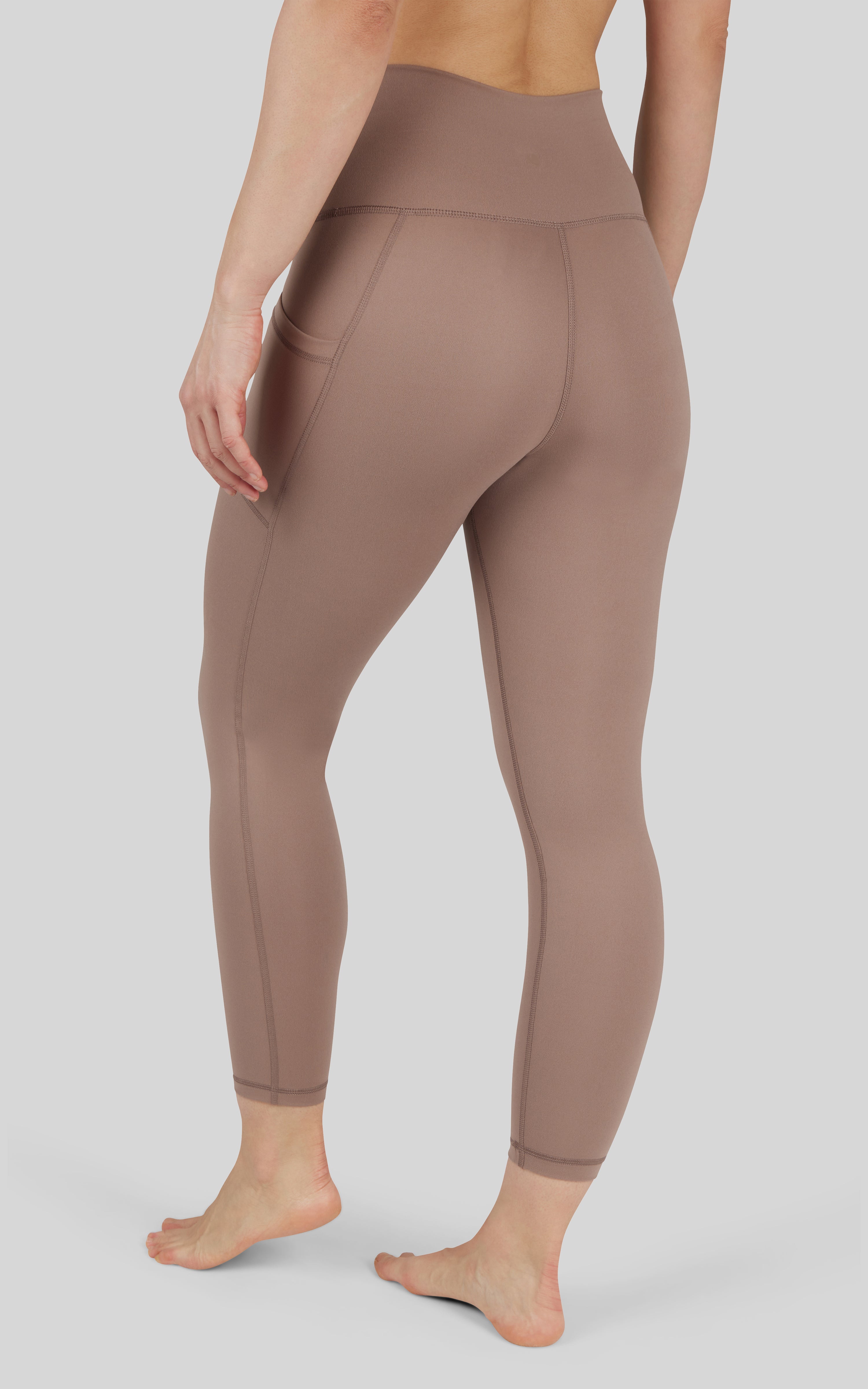 Lux Elastic Free High Waist Side Pocket 7/8 Ankle