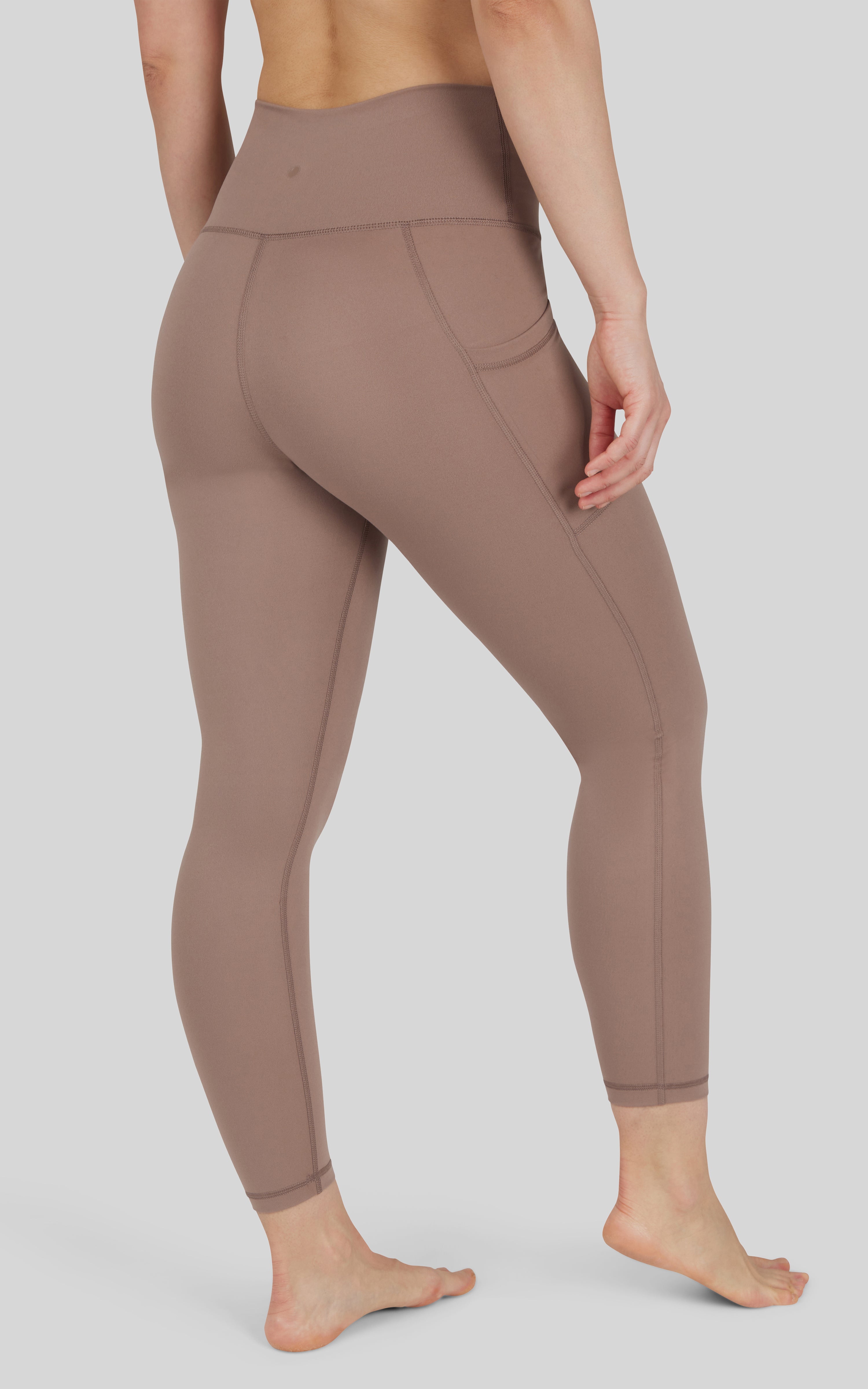 Lux Elastic Free High Waist Side Pocket 7/8 Ankle