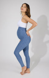 Maternity Heathered Lux Ankle Legging - 90 Degree by Reflex