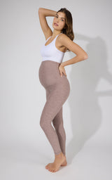 Maternity Heathered Lux Ankle Legging - 90 Degree by Reflex
