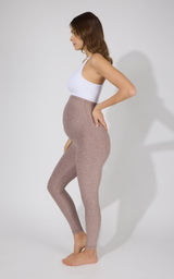 Maternity Heathered Lux Ankle Legging - 90 Degree by Reflex
