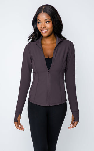 Interlink Ribbed Princess Seam Performance Jacket - 90 Degree by Reflex