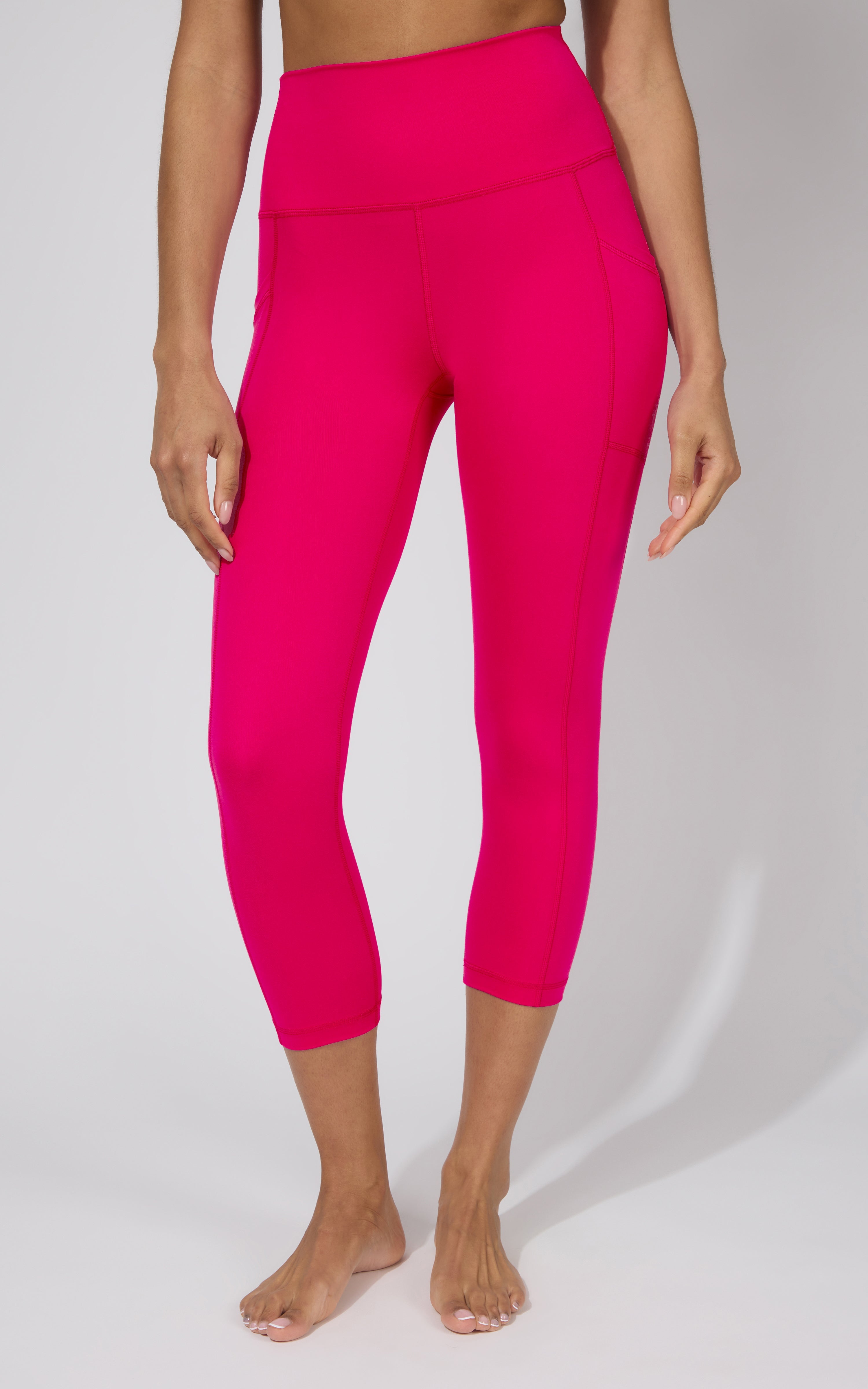 2 PK Interlock Side Pocket and Everyday Capris - 90 Degree by Reflex