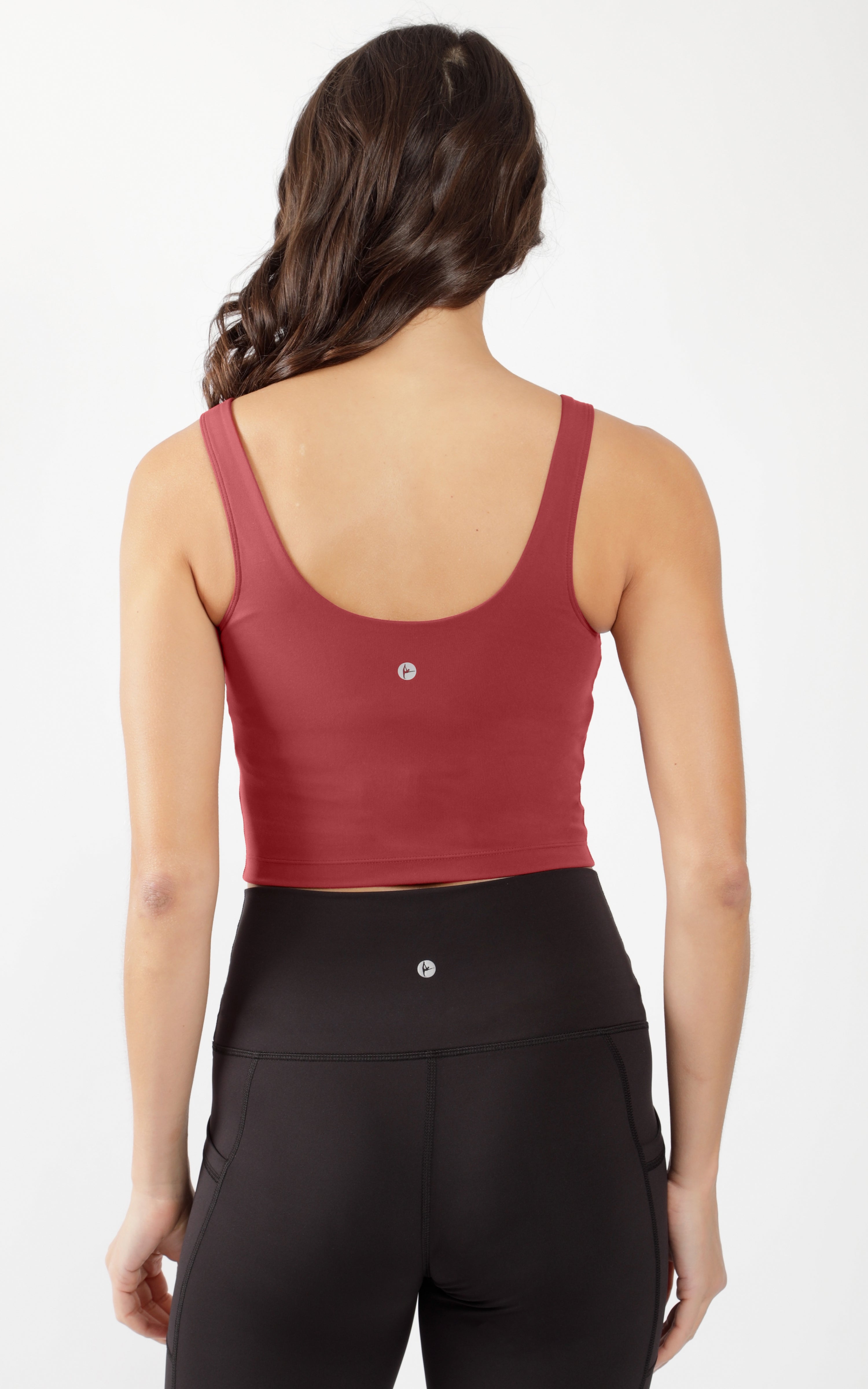 Cropped Tank Top with Support Inside Bra