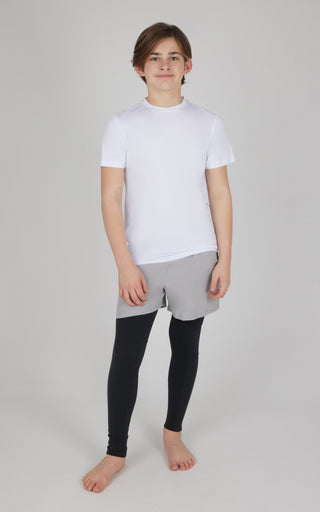 Boys 2 PK Running Short and Legging - 90 Degree by Reflex