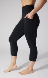 2 PK Interlock Side Pocket and Everyday Capris - 90 Degree by Reflex