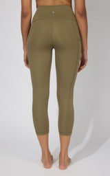 2 PK Interlock Side Pocket and Everyday Capris - 90 Degree by Reflex