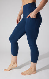 2 PK Interlock Side Pocket and Everyday Capris - 90 Degree by Reflex