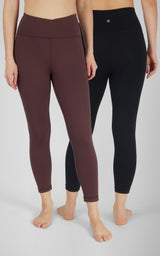2 PK Interlock Crossover & Everyday Capris - 90 Degree by Reflex