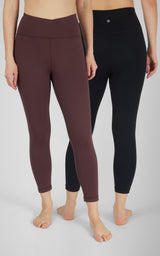 2 PK Interlock Crossover & Everyday Capris - 90 Degree by Reflex