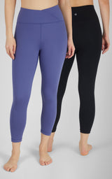 2 PK Interlock Crossover & Everyday Capris - 90 Degree by Reflex