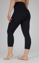 Lux Elastic Free High Waist Capri - 90 Degree by Reflex