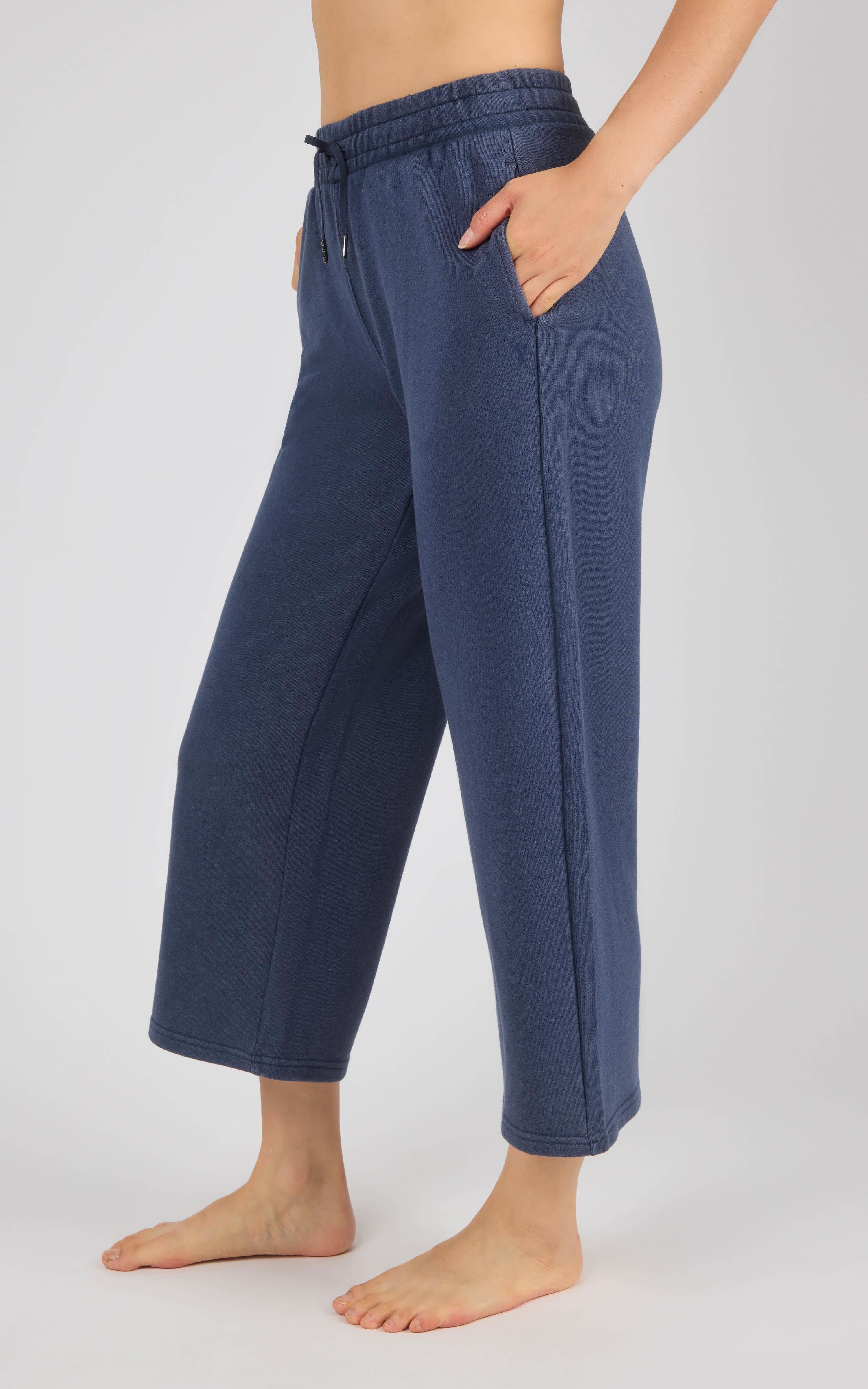 Washed Loop Terry Lanston Culotte Pant - 90 Degree by Reflex