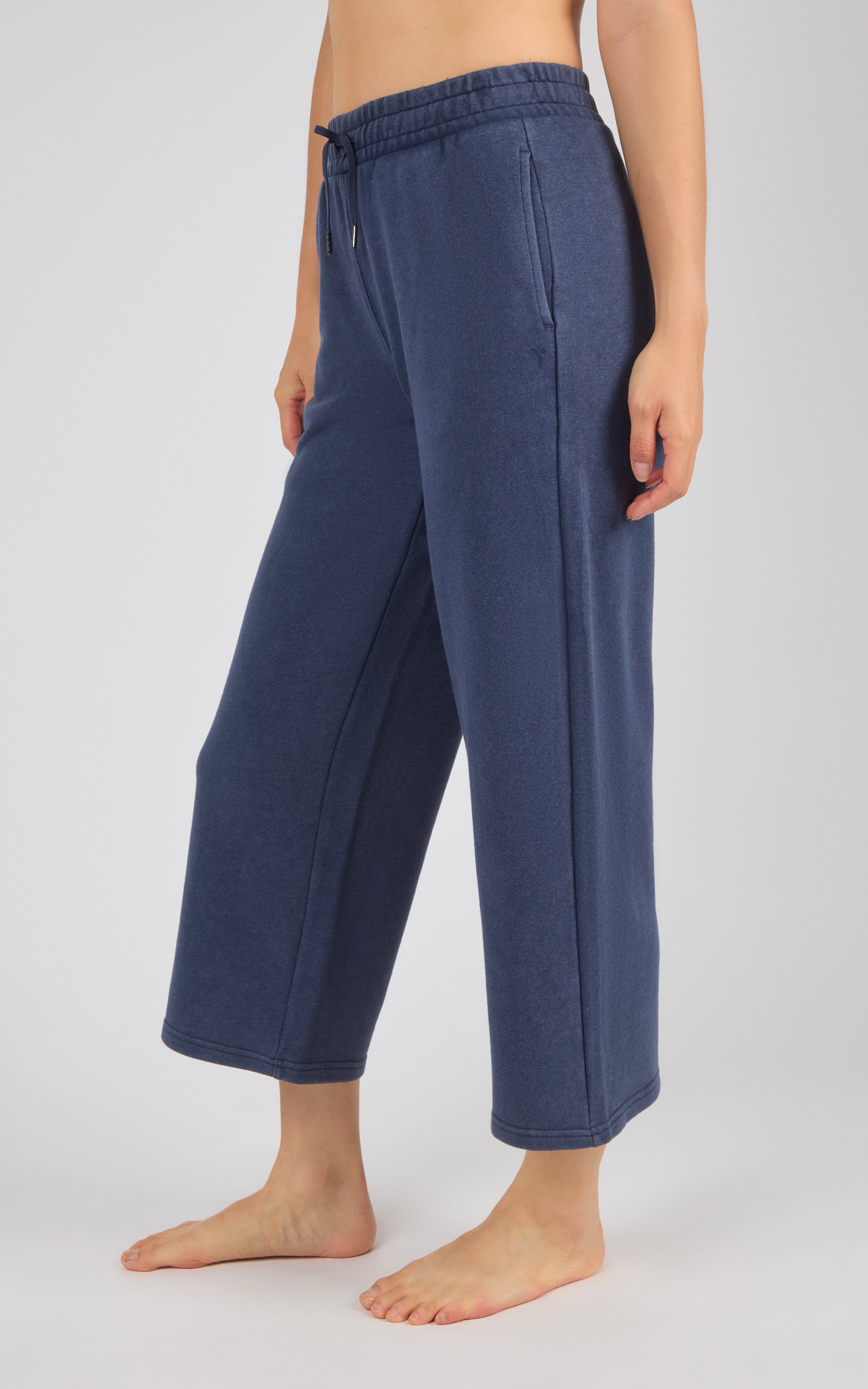 Washed Loop Terry Lanston Culotte Pant - 90 Degree by Reflex