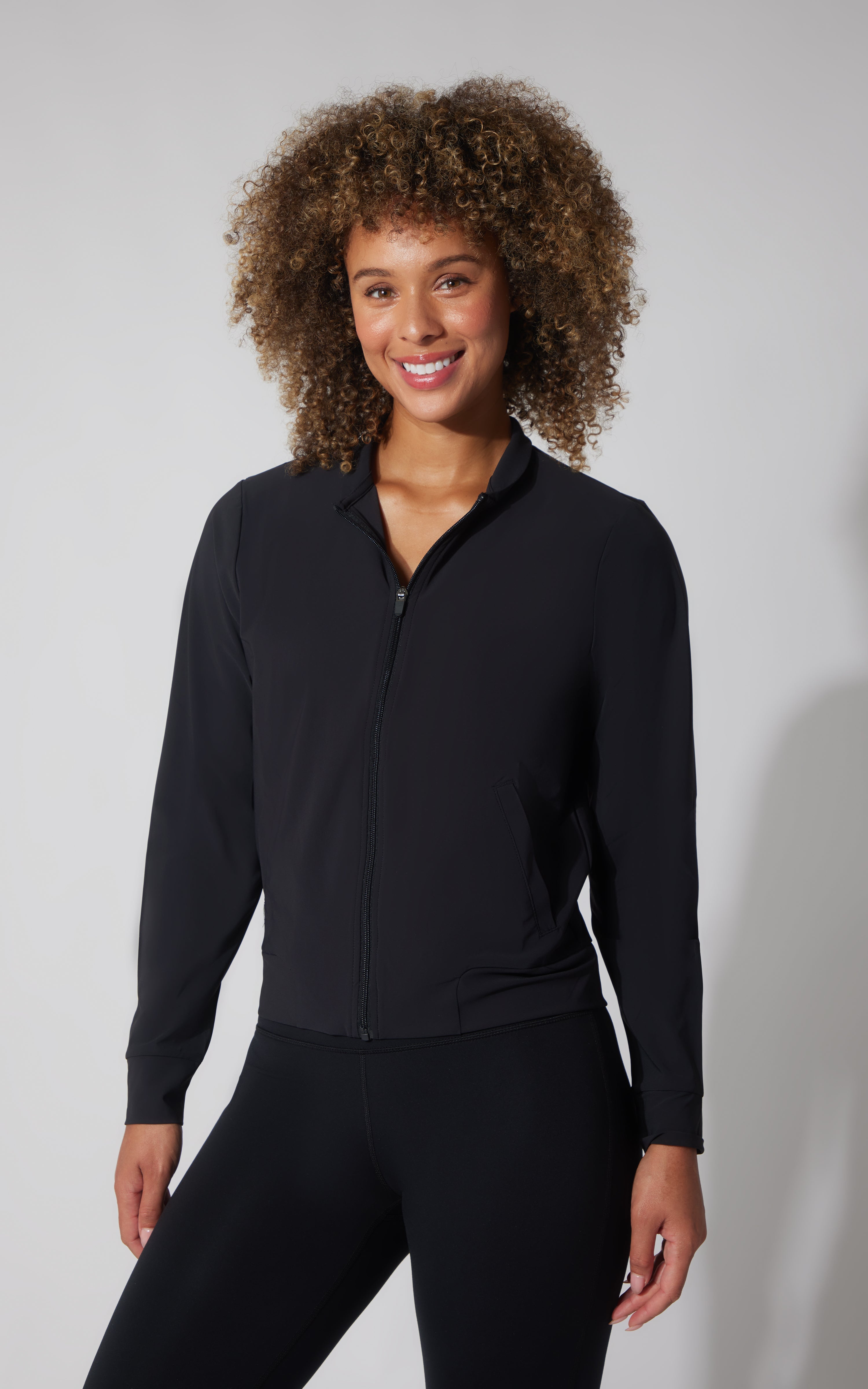 Warp Intown Full Zip Bomber Jacket - 90 Degree by Reflex