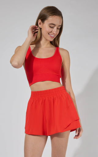 Seamless Rib Celise Bra & Short Set - 90 Degree by Reflex