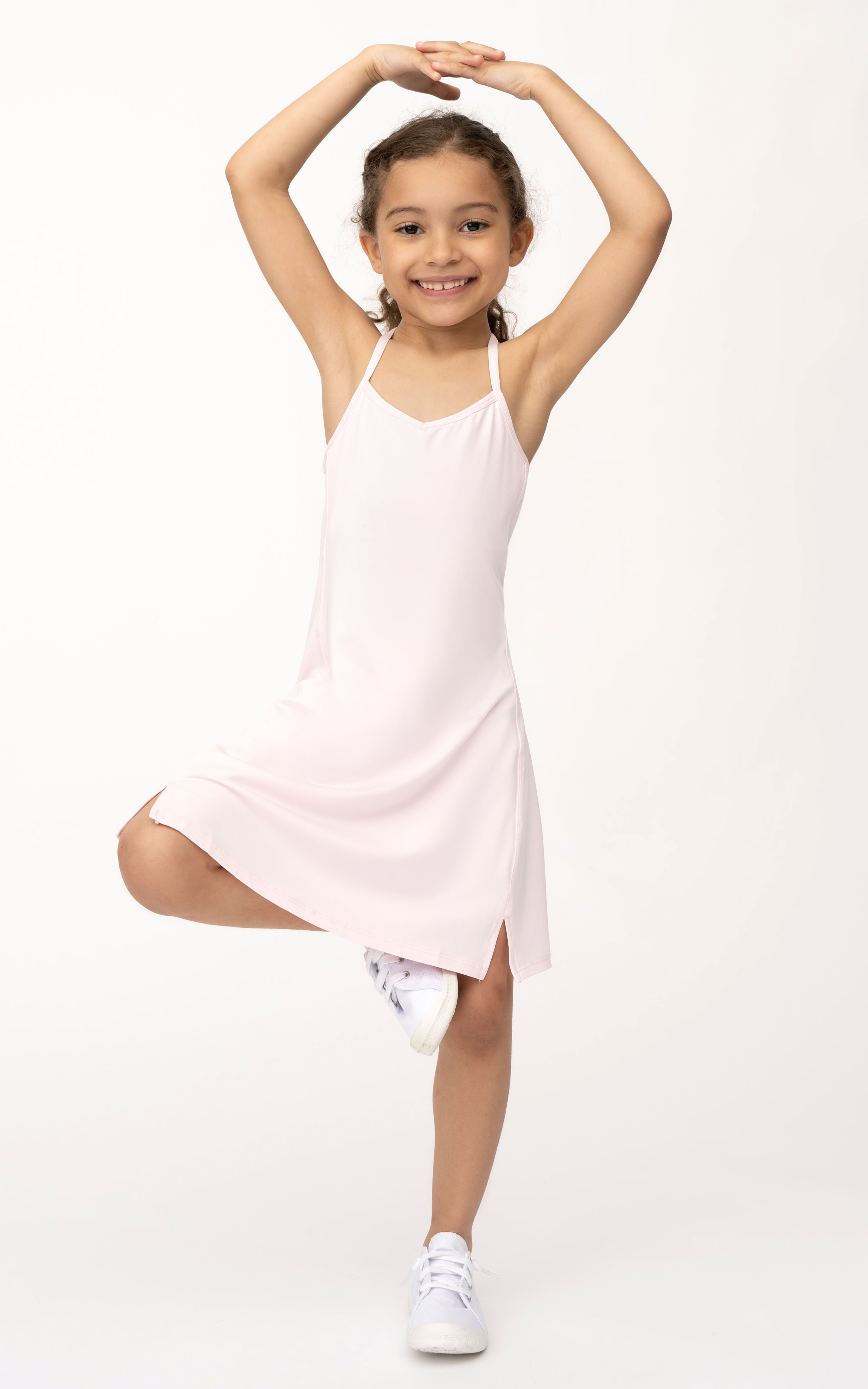 Girls Charmed Tennis Dress with Shelf Bra