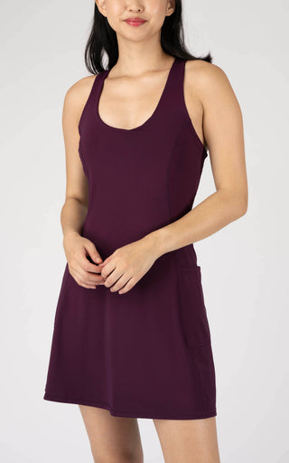 Airlux Courtside Utility Dress with Inner Shorts and Bra Cup