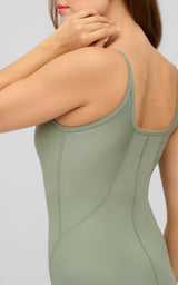 Illusion Ribbed Short Romper - 90 Degree by Reflex